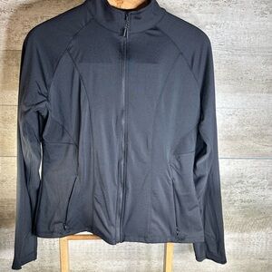 TITIN Women's Black Full Zip Athletic Contour Yoga Jacket - Size XL